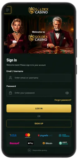 Goldex Casino Mobile Login